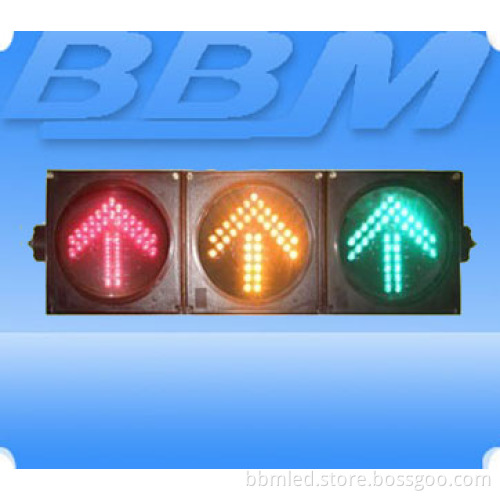 200mm Small Fresenl Lens Arrow LED Traffic Light (FX200-3-35FLA)